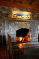 Fireplace in Crater Lake Lodge. OR.