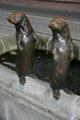 Otter statues of "Animals in Pools" by Georgia Gerber. Portland, OR
