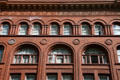 Richardsonian Romanesque facade of Imperial Hotel. Portland, OR.
