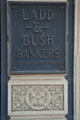 Ladd & Bush Bank cast iron sign. Salem, OR.