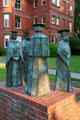 Town & Gown statue by Mark Sponenburgh at Willamette University. Salem, OR.