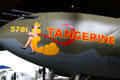 Nose art of Lockheed P-38 Lightning at Tillamook Air Museum. Tillamook, OR.