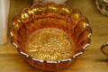 Carnival glass bowl at Tillamook Pioneer Museum. Tillamook, OR