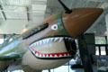 Flying Tiger teeth of Curtiss P-40N at Evergreen Aviation & Space Museum. OR.