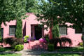 Spanish Revival pink house. Albany, OR.