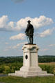 Monument of soldier overlooks Gettysburg. Gettysburg, PA.