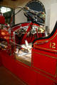 Open cab of Mack Hook & ladder truck at Harrisburg Fire Museum. Harrisburg, PA.