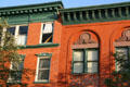 Italianate heritage buildings on W. King St. Lancaster, PA.