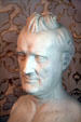 Marble bust of President James Buchanan at Wheatland. Lancaster, PA.
