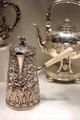 Silver chocolate pot by Peter Krider of Philadelphia at Philadelphia Museum of Art. Philadelphia, PA.