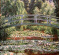 Japanese Footbridge & Water Lily Pool of Giverny by Claude Monet at Philadelphia Museum of Art. Philadelphia, PA.