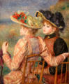 Two girls by Pierre-Auguste Renoir at Philadelphia Museum of Art. Philadelphia, PA.