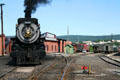 Canadian Pacific steam locomotive 2317 with rolling stock at Steamtown. Scranton, PA