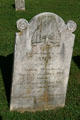 Early tombstone in cemetery of St. Michael's Evangelical Lutheran Church. Strasburg, PA.