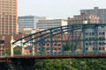 Ironwork span of Smithfield Street Bridge. Pittsburgh, PA.