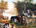 Peaceable Kingdom painting by Edward Hicks at Carnegie Museum of Art. Pittsburgh, PA.