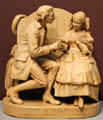 Courtship in Sleepy Hollow: Ichabod Crane & Katrina van Tassel sculpture by John Rogers at Carnegie Museum of Art. Pittsburgh, PA.