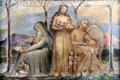 Faith, Hope, & Charity painting by William Blake at Carnegie Museum of Art. Pittsburgh, PA.