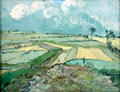 Wheat Fields after the Rain painting by Vincent van Gogh at Carnegie Museum of Art. Pittsburgh, PA.