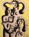 Composition with Three Figures - Fragment painting by Fernand Léger at Carnegie Museum of Art. Pittsburgh, PA.