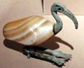 Egyptian ibis figure of bronze & onyx at Carnegie Museum of Art. Pittsburgh, PA