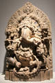 Indian stone sculpture of seated Ganesha at Carnegie Museum of Art. Pittsburgh, PA.