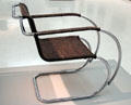 Armchair by Ludwig Mies van der Rohe at Carnegie Museum of Art. Pittsburgh, PA