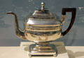 Silver teapot by Joseph Lownes of Philadelphia, PA at Carnegie Museum of Art. Pittsburgh, PA.