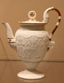 Porcelain teapot of Déjeuner Régnier à Reliefs by Jean-Marie-Ferdinand Régnier of Sèvres Porcelain of France at Carnegie Museum of Art. Pittsburgh, PA.