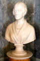 Marble bust in Billiard Room at The Breakers. Newport, RI.