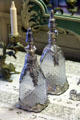 Silver perfume bottles in Countess Széchényi Bedroom at The Breakers. Newport, RI.
