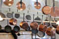 Copper pots & pans in kitchen at The Breakers. Newport, RI.