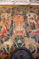 Tapestry detail in Gothic Room at Marble House. Newport, RI.