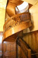 Spiral staircase for servants at Marble House. Newport, RI.