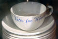 Votes for Women cup & saucer by John Maddock & Sons from conference held at Marble House. Newport, RI.