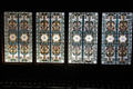 Stained glass skylight over Great Hall at Chateau-sur-Mer. Newport, RI.