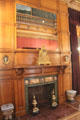 Great Hall Eastlake fireplace at Chateau-sur-Mer. Newport, RI.