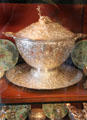 Silver tureen with cover at Chateau-sur-Mer. Newport, RI.