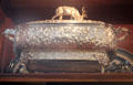 Silver serving dish with cover at Chateau-sur-Mer. Newport, RI.