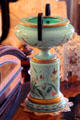 Porcelain vase on bedroom table at Chateau-sur-Mer. Newport, RI.