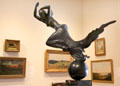 Flight of Night sculpture by Paul Manship at Newport Art Museum. Newport, RI