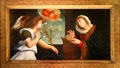 The Annunciation painting by Jacopo Palma il Vecchio at Rough Point. Newport, RI.