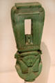 Egyptian faience ritual rattle at RISD Museum. Providence, RI.