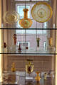 Collection of Roman glass at RISD Museum. Providence, RI.