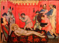 Martyrdom of St Lawrence tempera painting by Mariotto di Nardo of Florence at RISD Museum. Providence, RI