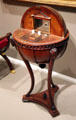 Lady's globe work table which pivots open from Vienna, Austria at RISD Museum. Providence, RI.