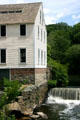 Slater Mill & dam , the first cotton mill in America, now an industrial museum. Pawtucket, RI.