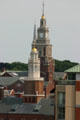 Three spires including Superior Courthouse & First Unitarian Church. Providence, RI.