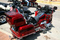 Red Honda GoldWing motorcycle. Lead, SD.