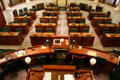 Senate chamber of South Dakota State Capitol. Pierre, SD.